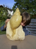 Riesige Schnecke