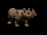 Wollhaar-Nashorn Zahn aus dem Pleistozän
