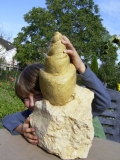 Riesige Schnecke